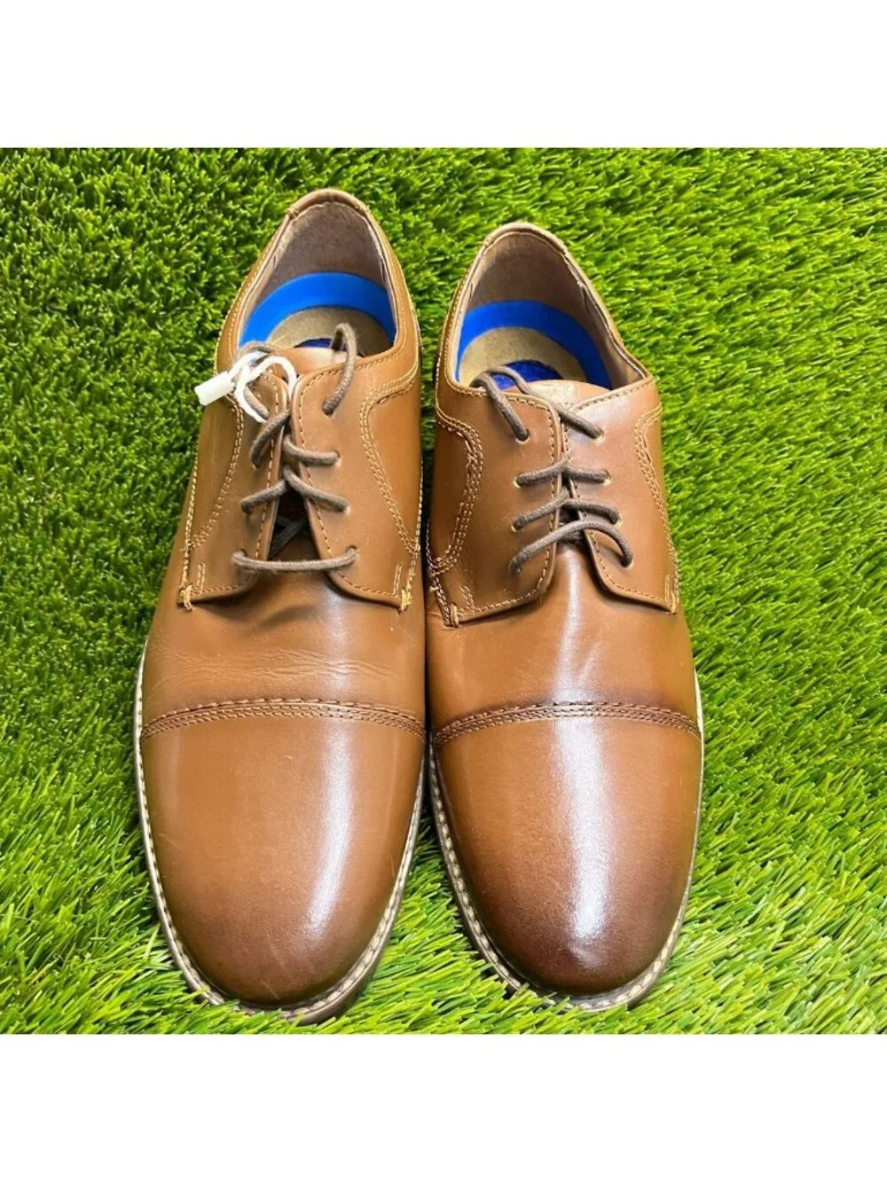 Nunn Bush Westwood Mens Size 8 Brown Classic Cap Toe Oxford Dress Shoes